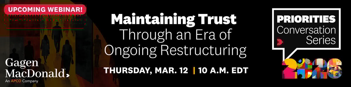 Gagen MacDonald Restructuring Webinar